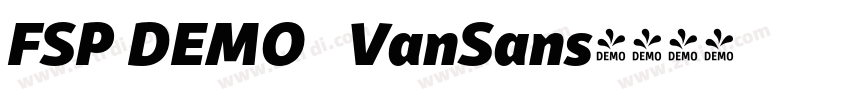 FSP DEMO   VanSans字体转换